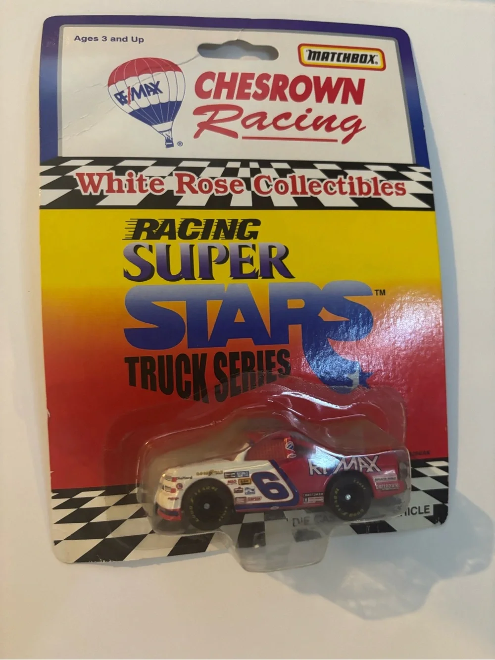 Matchbox Chesrown Racing #6 Red White Toy Truck